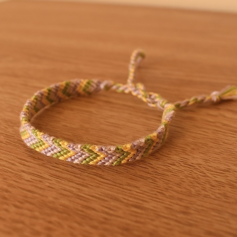 Lavender Gold Woven Bracelet
